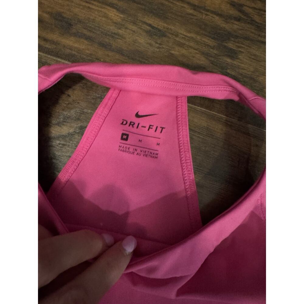 Women’s Nike Pro Dri Fit Tight fit Crop Pink Size M - Picture 2 of 3